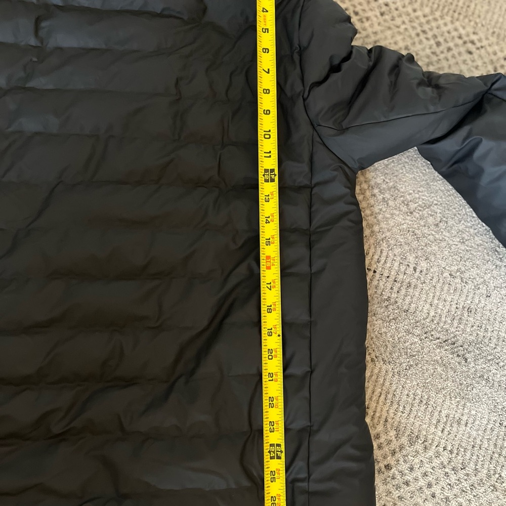 Rains black unisex Puffer trekker hooded Jacket - Picture 8 of 8